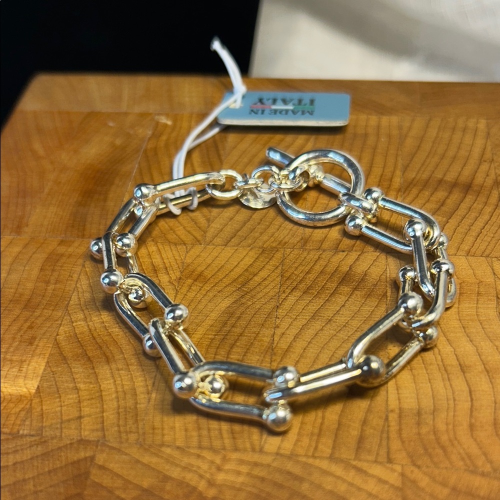 NWT Mia Fiore gorgeous link paperclip bracelet made in Italy